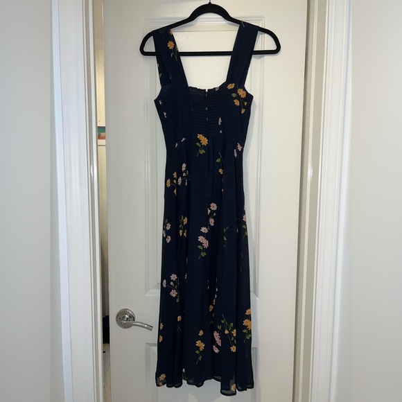 Reformation “Fulton” Floral Navy Dress - Picture 4 of 10
